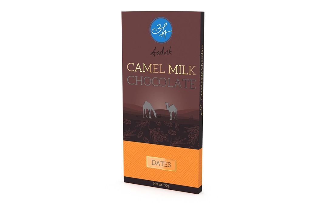 Aadvik Camel Milk Chocolate Dates   Box  50 grams